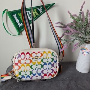 Coach Jamie Camera Bag In Rainbow Signature